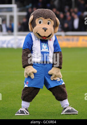 Fußball - Coca-Cola Football League One - Hartlepool United / Leyton Orient - Victoria Park. H'Angus der Affe, Maskottchen Hartlepool United Stockfoto