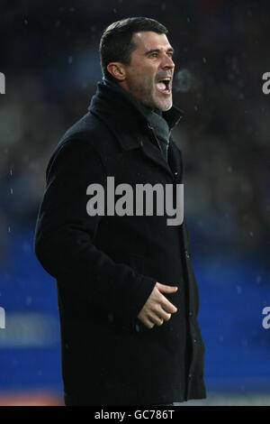 Fußball - Coca-Cola Championship - Cardiff City / Ipswich Town - Cardiff City Stadium. Roy Keane, Stadtmanager von Ipswich, während des Coca-Cola Championship-Spiels im Cardiff City Stadium, Cardiff. Stockfoto