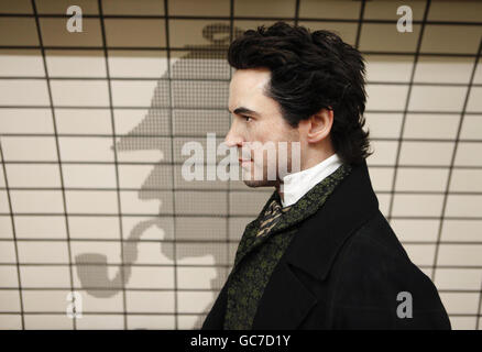 Sherlock Holmes Wachsfigur Stockfoto