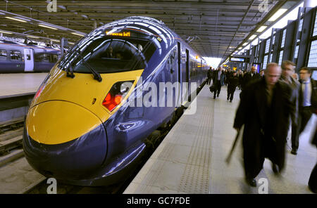 Transport - Schiene - Speer trainiert - St Pancras - London Stockfoto