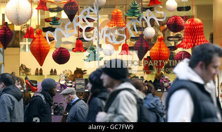 Christmas shopping Stockfoto