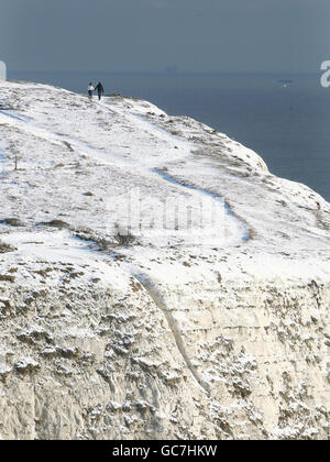 Winterwetter Stockfoto
