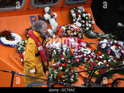 Lifeboatmen nicht vergessen Stockfoto