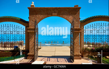 Marina d ' or Strand in Oropesa del Mar Resort-Stadt Stockfoto