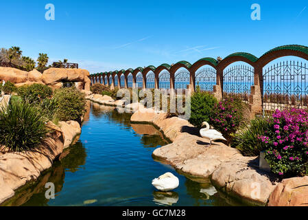 Malerische Marina d ' or Garden in Oropesa del Mar resort Stadt. Spanien Stockfoto