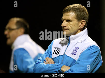 Fußball - FA Youth Cup - Dritte Runde - Manchester United / Birmingham City - Moss Lane. Steve Spooner, Birmingham City Youth Coach Stockfoto