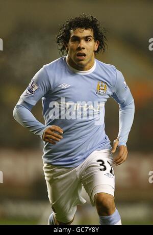 Fußball - Barclays Premier League - Wolverhampton Wanderers gegen Manchester City - Molineux. Carlos Tevez von Manchester City Stockfoto