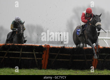 Pferderennen Sie - HEROS Charity Challow Hürde Tag - Newbury Racecourse Stockfoto