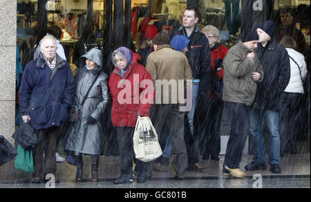 Winterwetter - Irland Stockfoto