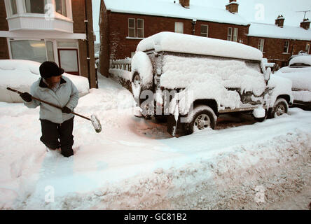 Winterwetter Stockfoto