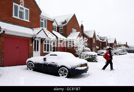 Winterwetter Stockfoto