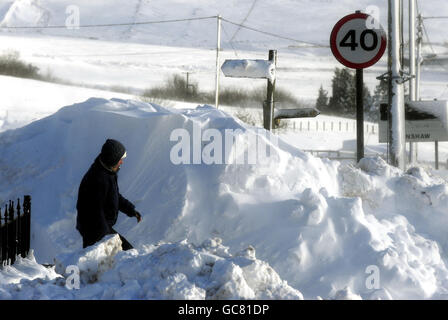 Winterwetter Stockfoto