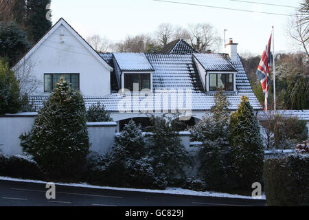 Das Haus von Nordirland erster Minister, Peter Robinson, in Ost-Belfast, wo er über sein Privatleben sprach. Stockfoto