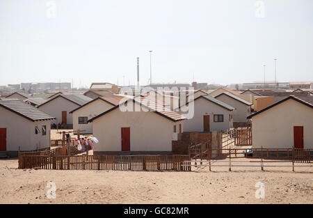 Narraville Stadt am Skeleton Coast in Walvis Bay - Namibia Stockfoto