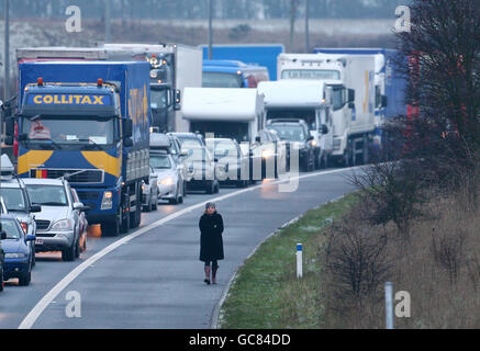 Winterwetter Stockfoto