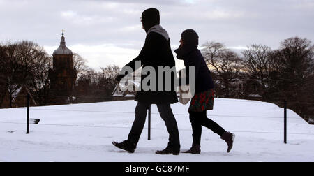 Winterwetter Stockfoto