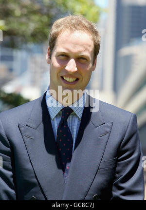 Prinz William während eines Besuchs im Admiralty House in Sydney, Australien, nachdem er von Neuseeland aus zu einem inoffiziellen dreitägigen Besuch geflogen war. Stockfoto