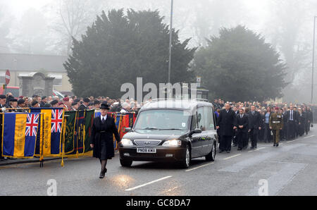 Sapper David Watson Beerdigung Stockfoto