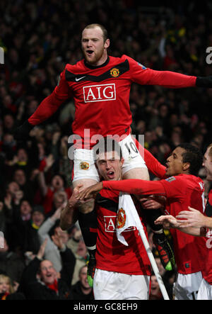 Fußball - Carling Cup - Semi Final - Rückspiel - Manchester United gegen Manchester City - Old Trafford Stockfoto