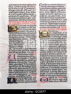 Religion, Chrisianity, Bücher, Missal, Manuskript, Seite, Gebet, Deutschland, vor 1560, Additional-Rights-Clearences-nicht vorhanden Stockfoto