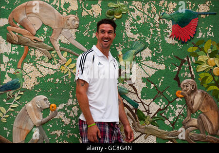 Cricket - Kevin Pietersen Pressekonferenz - Durban. Der englische Kevin Pietersen posiert für ein Bild im Team-Hotel in Durban, Südafrika. Stockfoto