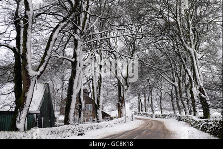 Winterwetter Stockfoto
