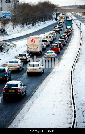 Winterwetter Stockfoto