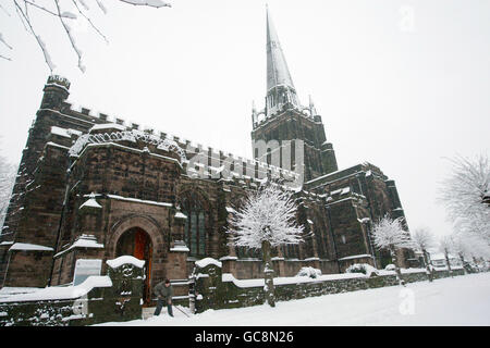 Winterwetter Stockfoto