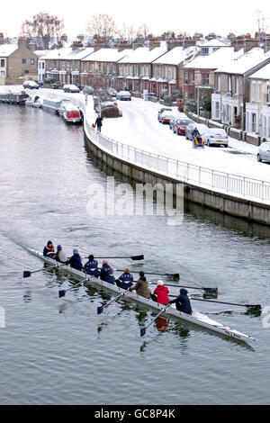 Winterwetter Jan08th Stockfoto