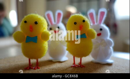 Eine Auswahl an Ostern Tiere Stockfoto