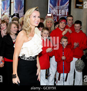 Amanda Holden kommt am Opernhaus in Manchester für die 'Britain's Got Talent' Auditions an. Stockfoto