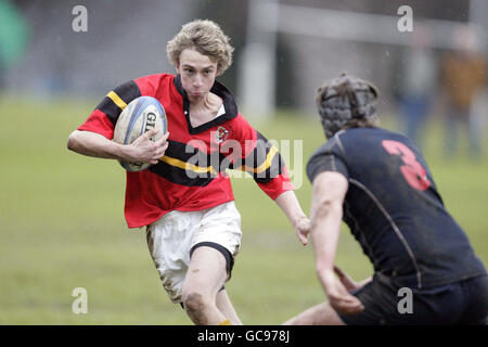 Rugby-Union - Brewin Dolphin schottischen Schulen Cup Halbfinale - U18 - Merchiston Castle V Stewarts Melville - Colinton Road Stockfoto