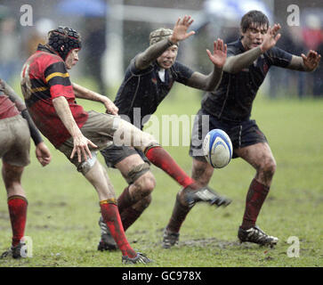 Rugby-Union - Brewin Dolphin schottischen Schulen Cup Halbfinale - U18 - Merchiston Castle V Stewarts Melville - Colinton Road Stockfoto