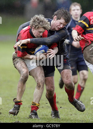 Rugby-Union - Brewin Dolphin schottischen Schulen Cup Halbfinale - U18 - Merchiston Castle V Stewarts Melville - Colinton Road Stockfoto