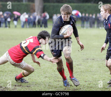 Rugby-Union - Brewin Dolphin schottischen Schulen Cup Halbfinale - U18 - Merchiston Castle V Stewarts Melville - Colinton Road Stockfoto