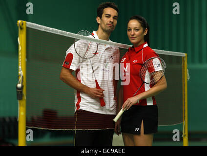 Badminton - Team England Photocall - nationale Badminton-Zentrum Stockfoto