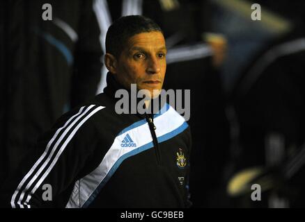 Fußball - Coca-Cola Football League Championship - Leicester City / Newcastle United - The Walkers Stadium. Chris Hughton, Manager bei Newcastle United Stockfoto