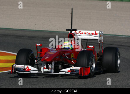 Auto - Formel-1-Wintertests 2010 - erster Tag - Circuit de la Comunitat Valenciana Ricardo Tormo. Ferrari Felipe Massa während der Formel-1-Testveranstaltung auf dem Circuit de la Comunitat Valenciana Ricardo Tormo, Valencia, Spanien. Stockfoto