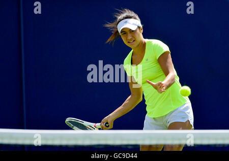 Heather Watson (GB) auf die Praxis Gerichte bei den Aegon International, Eastbourne, 21. Juni 2016. Stockfoto