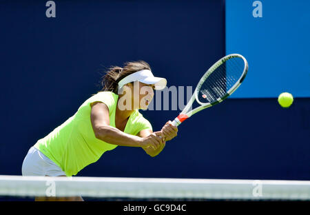 Heather Watson (GB) auf die Praxis Gerichte bei den Aegon International, Eastbourne, 21. Juni 2016. Stockfoto