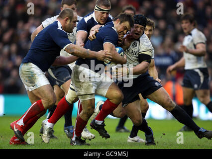 Rugby-Union - RBS 6 Nations Championship 2010 - Schottland V Frankreich - Murrayfield Stockfoto