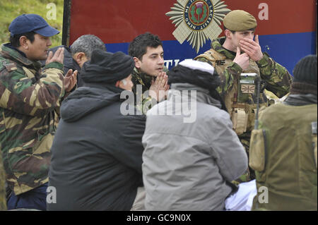 4. mechanisierte Brigade-Übung Stockfoto