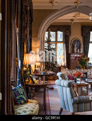 Wohnzimmer in dekorierten ich Denkmalschutz, Victorian Gothic Carlton Towers, East Riding bei Chris Stockfoto