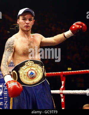 Boxen - WBO Intercontinental Light-Weight Championship - Kevin Mitchell / Ignacious Mendosa - Wembley Arena. Der englische Kevin Mitchell nach dem WBO Intercontinental Light-Weight Championship-Kampf in der Wembley Arena, London. Stockfoto