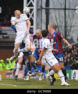 Fußball - FA Cup - Fünfte Runde - Crystal Palace / Aston Villa - Selhurst Park. James Collins von Aston Villa erzielt das Ausgleichstor Stockfoto