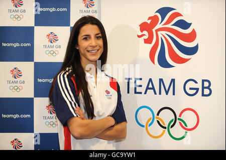 Olympischen Winterspiele - Team GB Skelett Bob Ankündigung - British Olympic Association Stockfoto