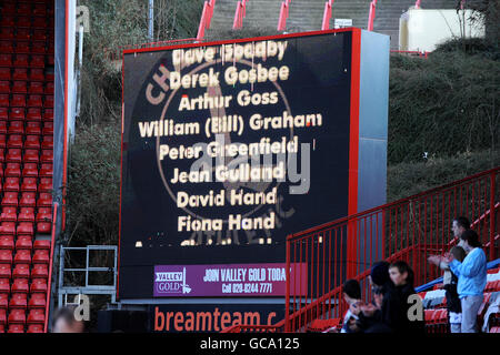 Fußball - Coca-Cola Football League One - Charlton Athletic V Tranmere Rovers - The Valley Stockfoto