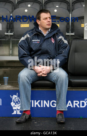 Rugby League - Testimonial Match - Hull FC gegen Hull Kingtson Rovers - KC Stadium. Justin Morgan, Head Coach von Hull Kingston Rovers Stockfoto