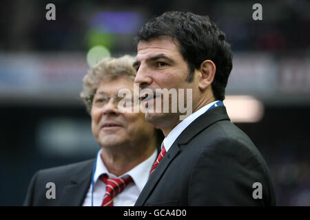 Rugby Union - RBS 6 Nations Championship 2010 - Schottland gegen Frankreich - Murrayfield. Marc Lievremont (rechts), France Head Coach Stockfoto