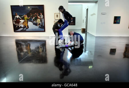Michael Jackson-Skulptur Stockfoto